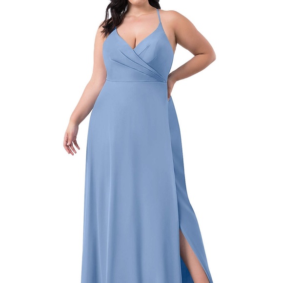 Azazie Davis Dress in Steel Blue - Picture 5 of 10